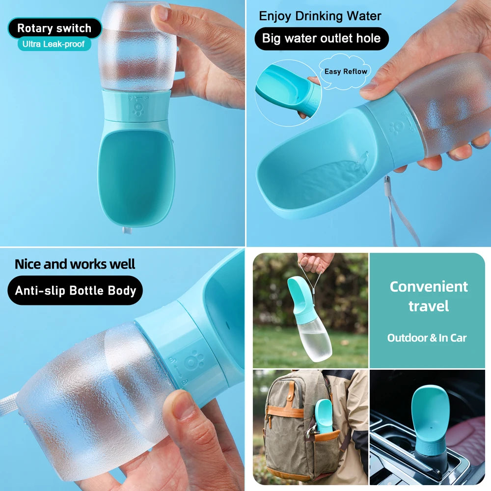 Portable Dog Water Bottle for Travel & Walks | Leak-Proof BPA-Free | WagMew