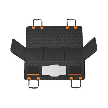 Hard Bottom Dog Car Seat Cover with Seat Extender
