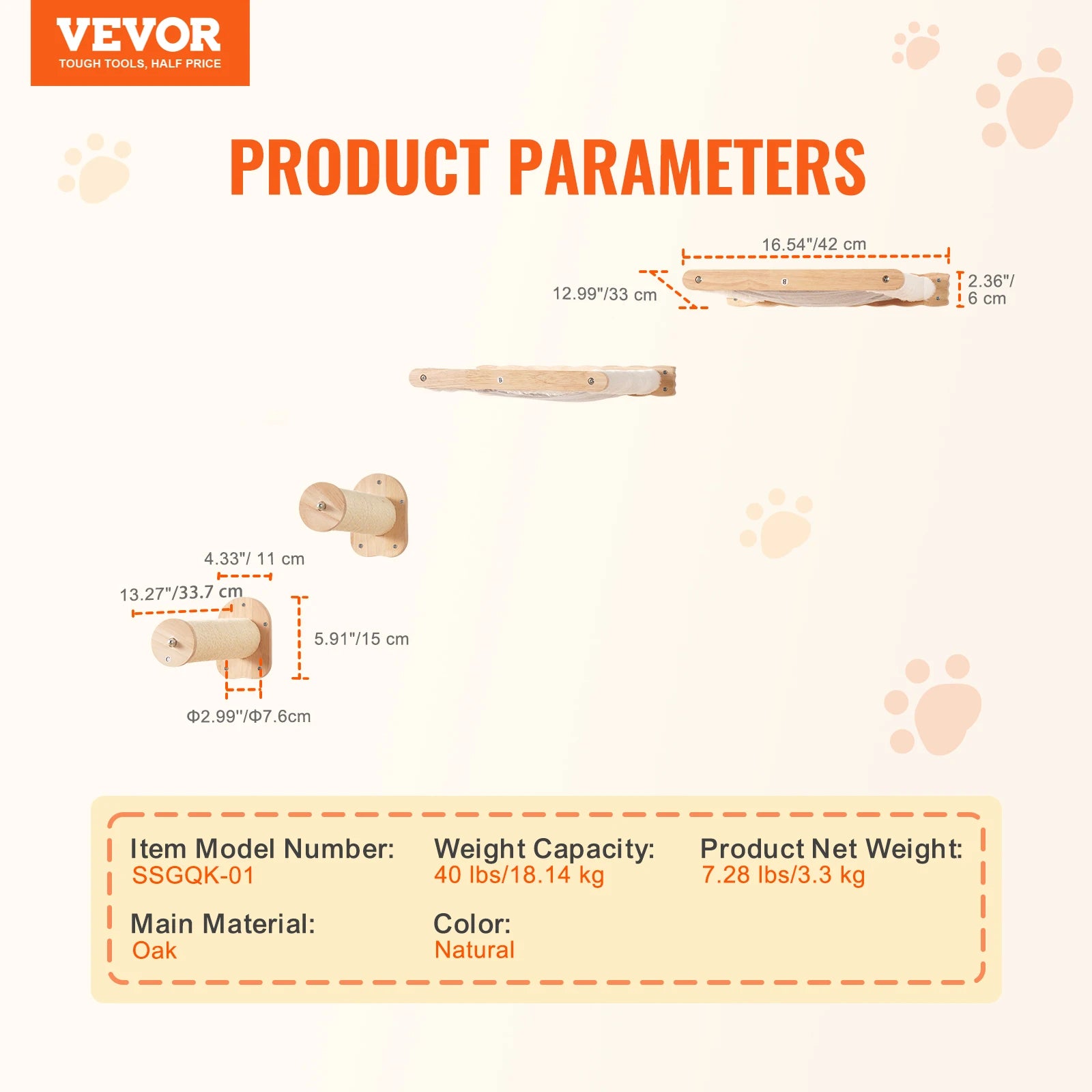 Modern Cat Wall Shelves Set | Wall-Mounted Cat Climbing System